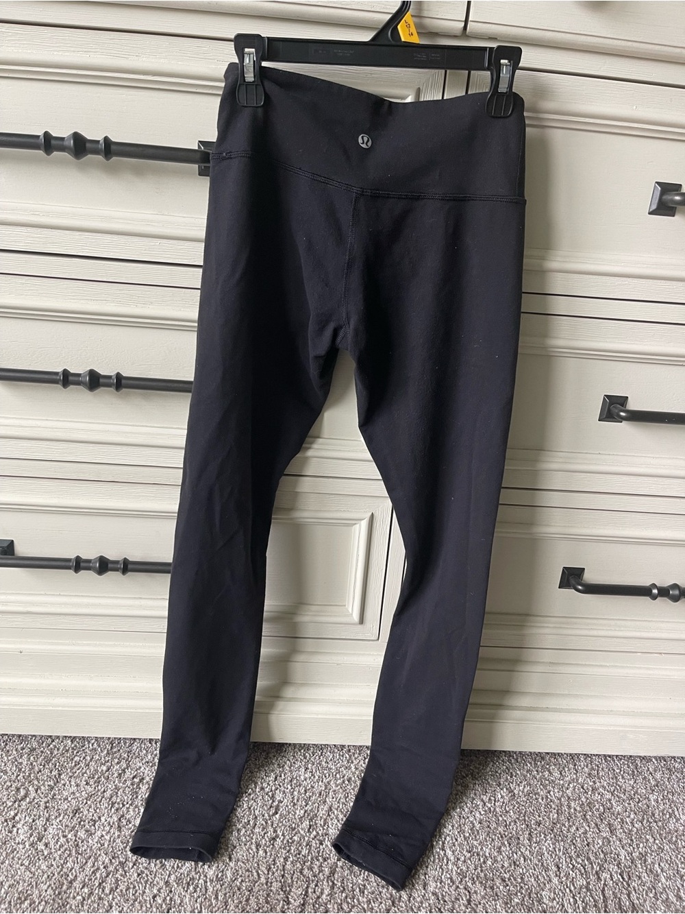 lululemon black full length leggings size 4